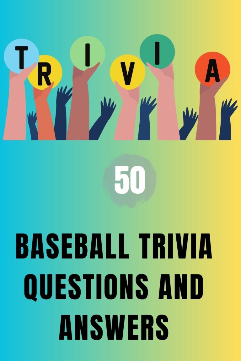 50 Baseball Trivia Questions And Answers - Trivia Inc