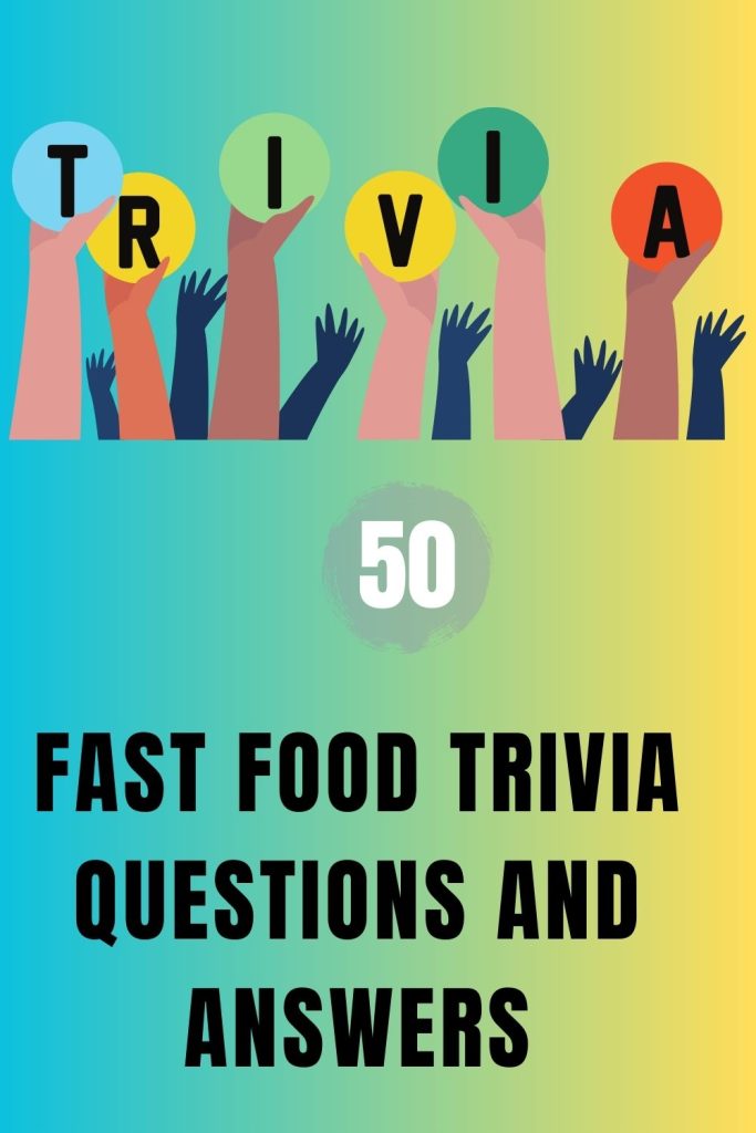 50 Fast Food Trivia Questions And Answers - Trivia Inc