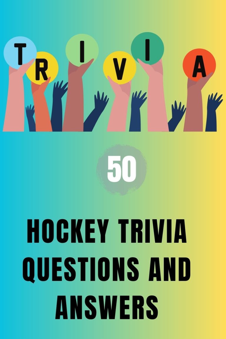 50 Hockey Trivia Questions and Answers Trivia Inc