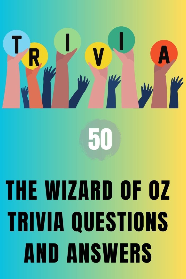 50 The Wizard Of Oz Trivia Questions and Answers - Trivia Inc